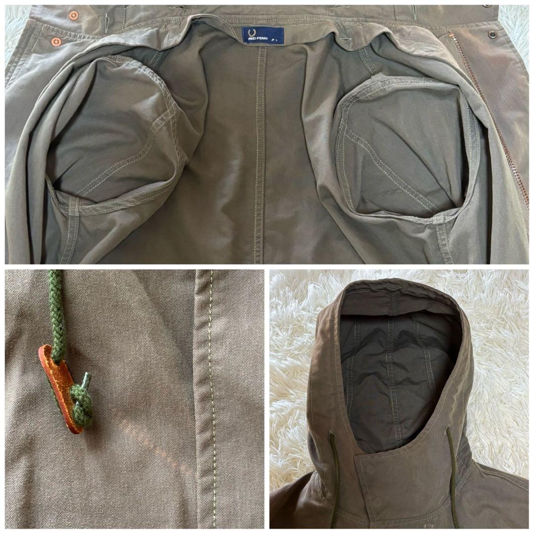 や*ま様 【フレッドペリー】2Way モッズコート　カーキ　メンズ　L