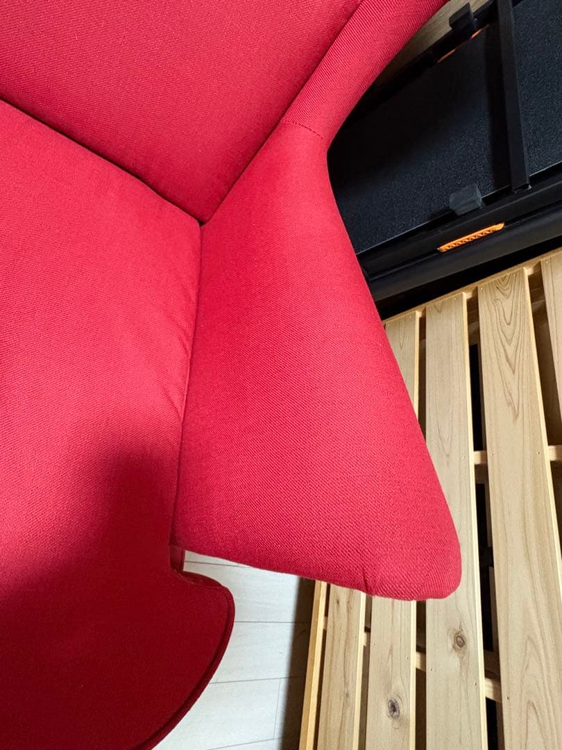 【大阪】IKEA STRANDMON ストランドモン ソファ　オットマン付き　赤