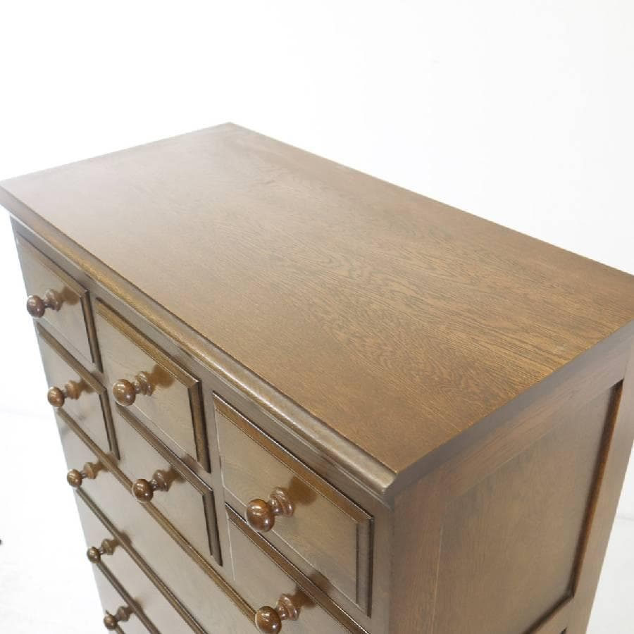 横浜クラシック家具 ノックオンウッド チェスト オーク無垢 高さ134cm