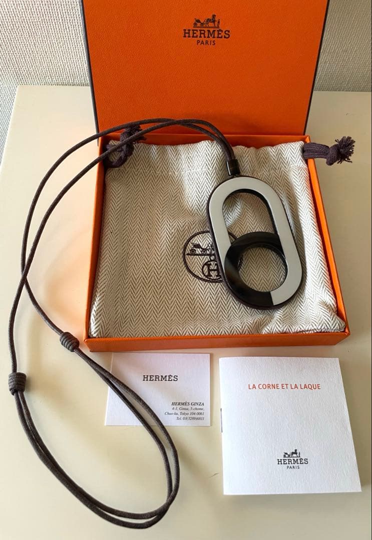 HERMES エルメス　バッファローホーン　ネックレス　セリエ