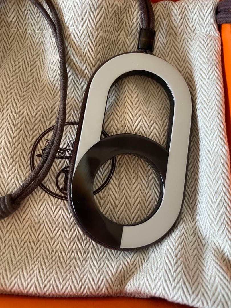 HERMES エルメス　バッファローホーン　ネックレス　セリエ