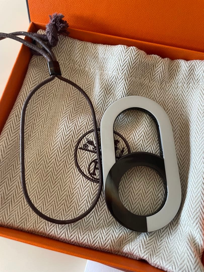 HERMES エルメス　バッファローホーン　ネックレス　セリエ