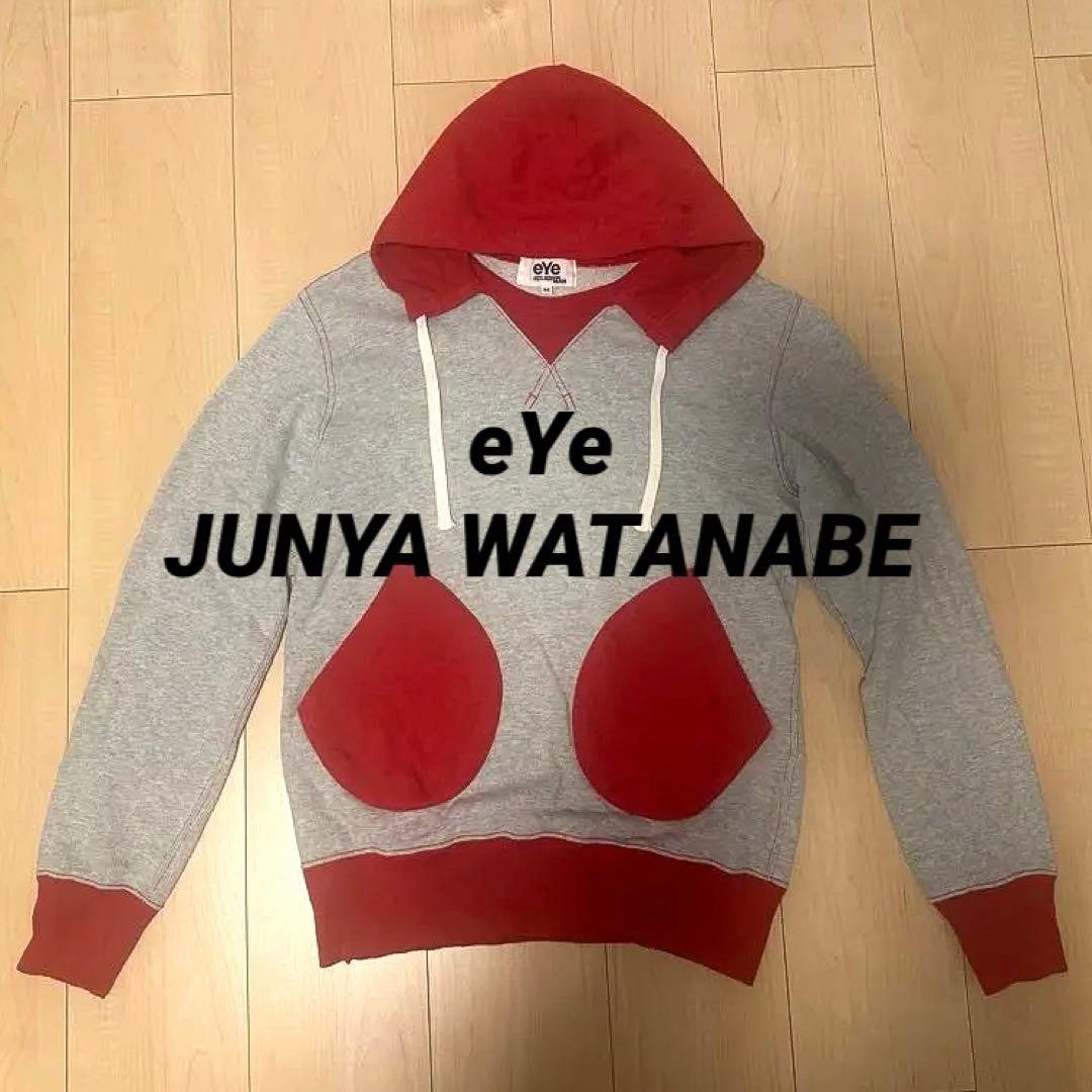 eYe JUNYA WATANABE MAN パーカー グレー/レッド