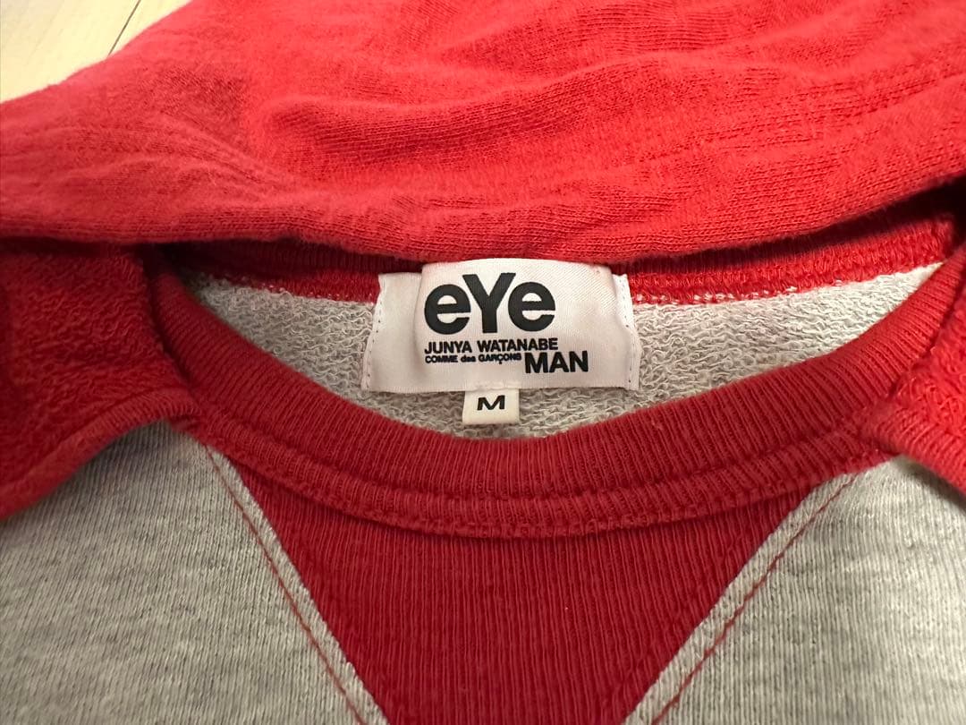 eYe JUNYA WATANABE MAN パーカー グレー/レッド