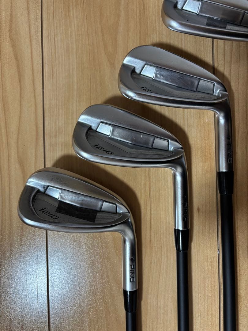PING i210アイアン　TRAVIL 95S 6番〜UW 6本セット黒ドット