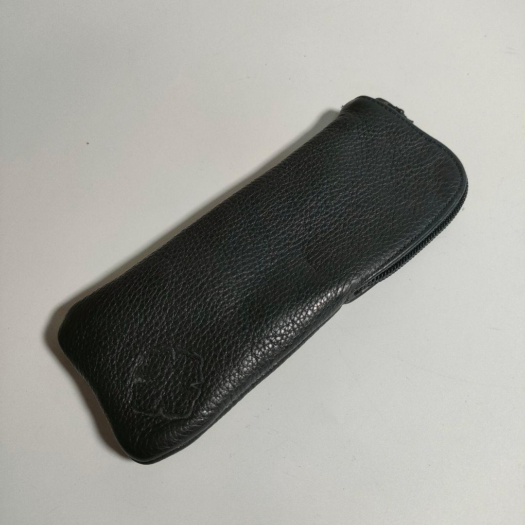 CHROME HEARTS クロムハーツ レザー メガネケース 黒