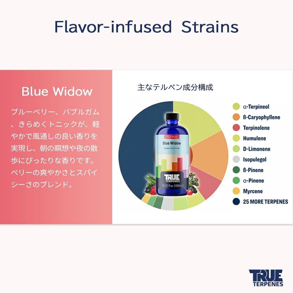 TRUE テルペン 510 CBD CBN CBG 10ml ブルーウィドー