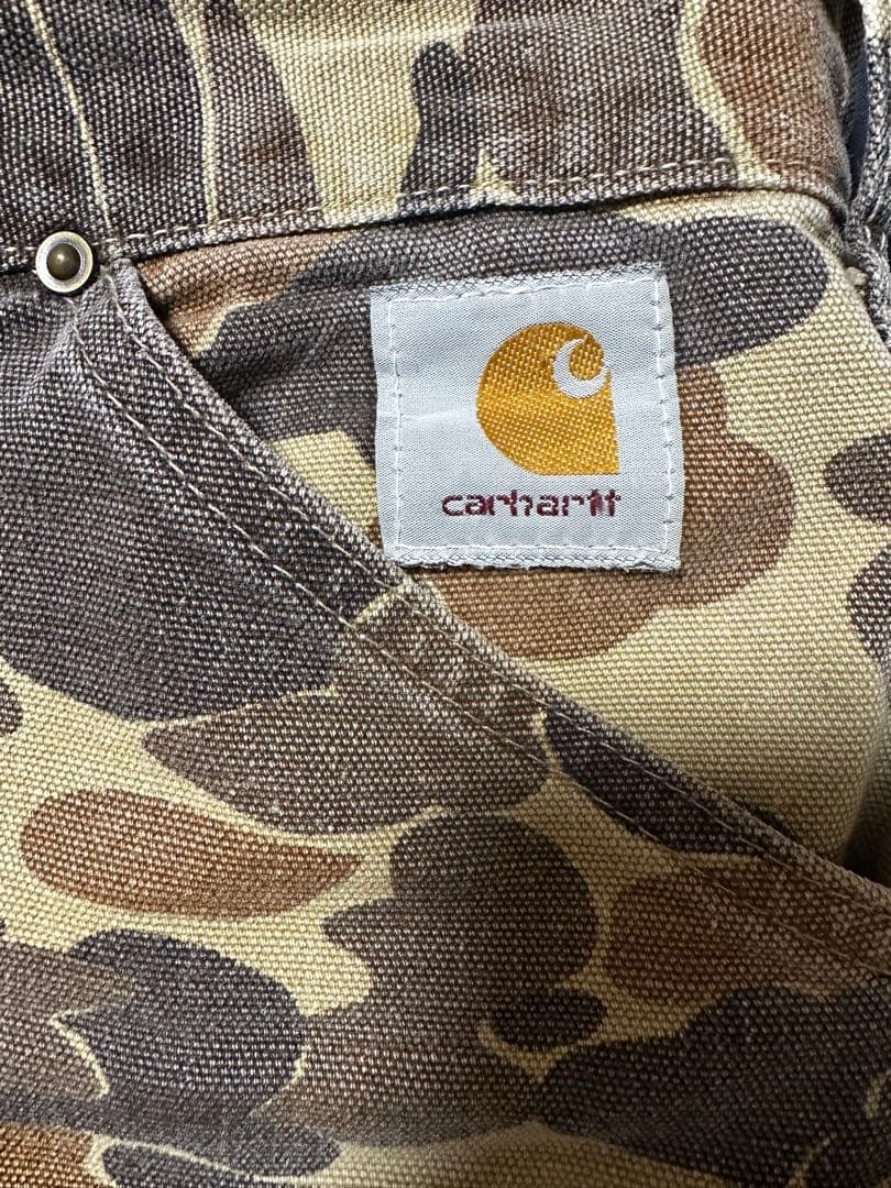 Carhartt ダックパンツ　ダックハンターカモ　80s