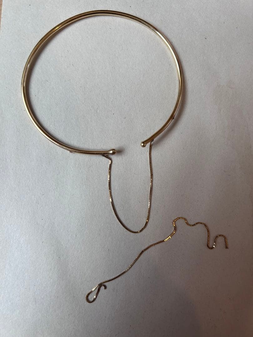 ゴールド チェーンバングル Loren Stewart k14