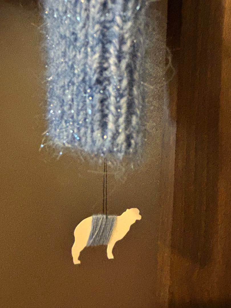 楽一番さま専用　MUVEIL ラメパッチワークカーディガン　未使用