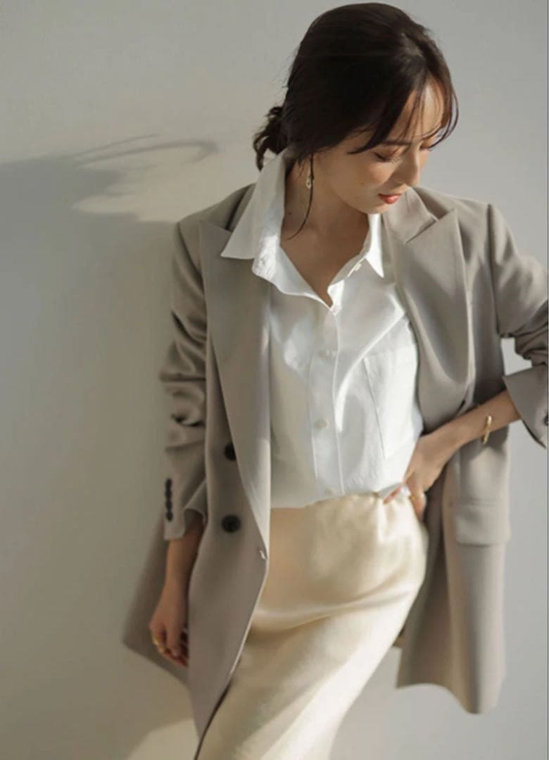 anuans（アニュアンス）スタンダードシャツ （WHITE）