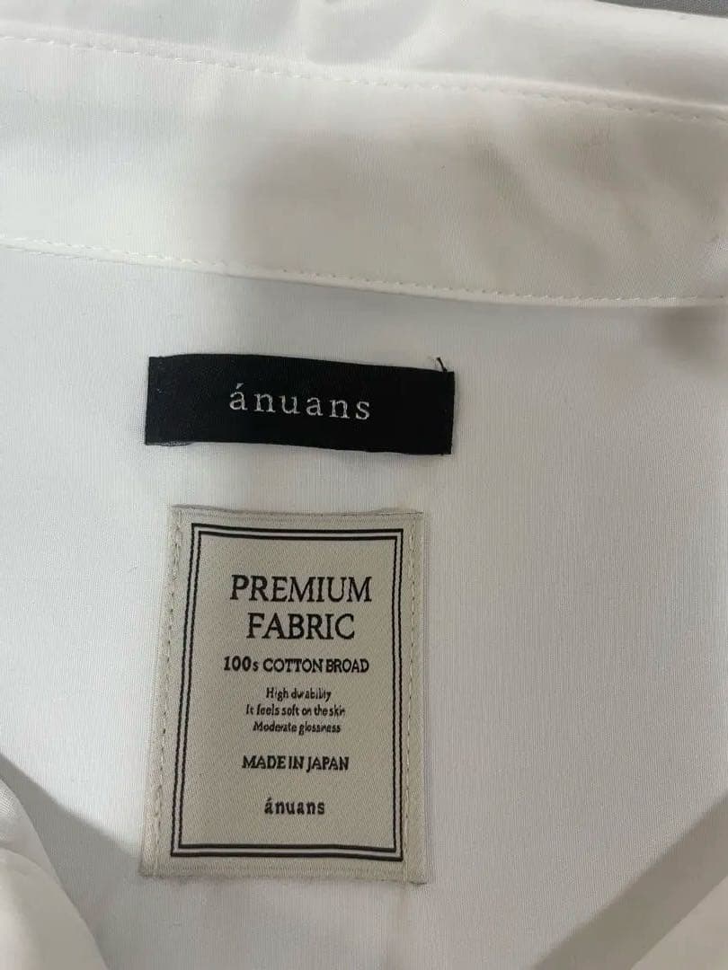 anuans（アニュアンス）スタンダードシャツ （WHITE）