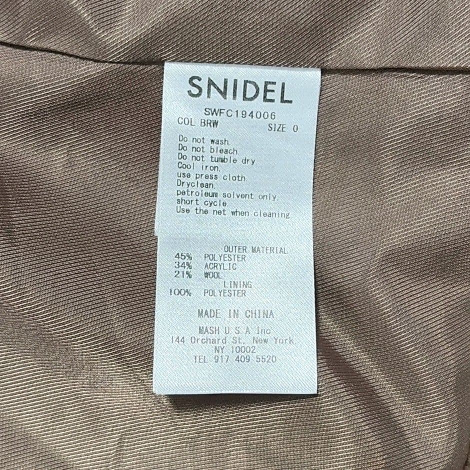 スナイデル ファーライク ボア コート テディベアコート ボアロングコート