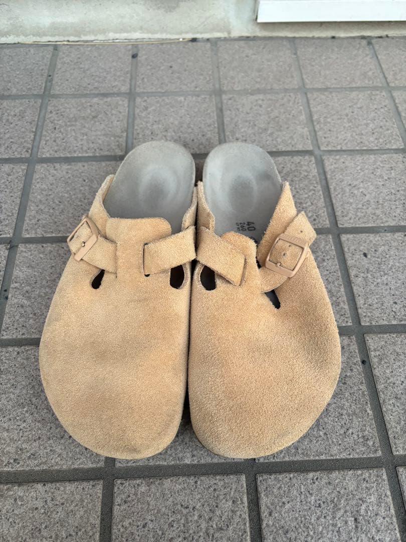 Birkenstock boston ベージュ サンダル 40