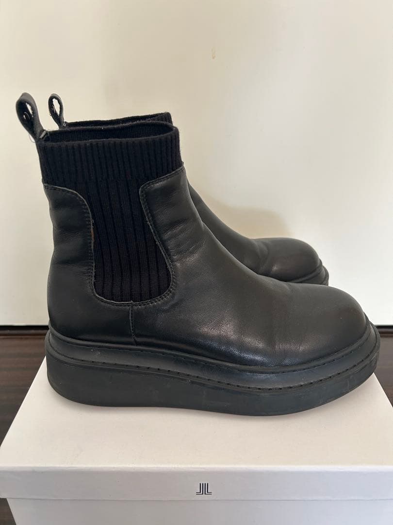 LANVIN en Bleu✳︎ランバンオンブルー✳︎サイドゴアブーツ　ブラック