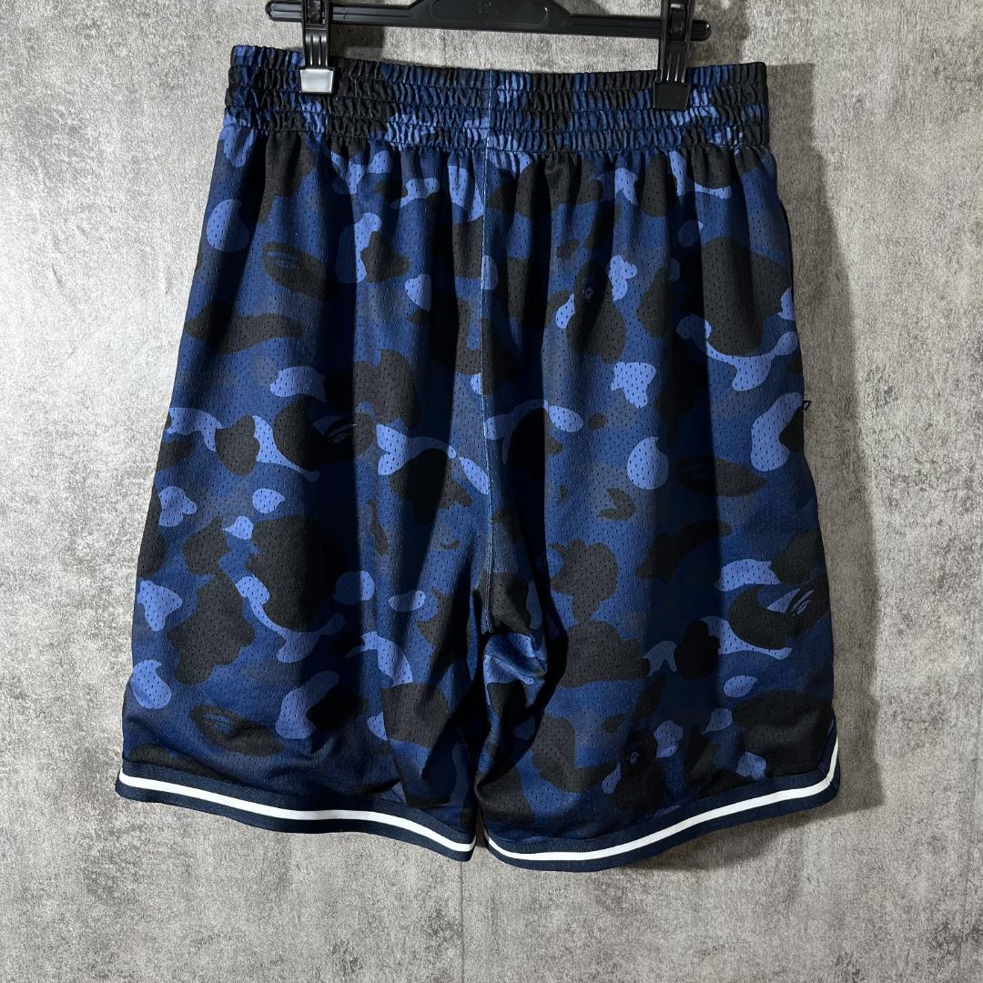 [大人気]　アベイシングエイプ　バスケットパンツ　メッシュ　カモ柄　総柄　大猿