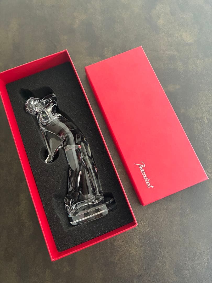 【長期保管品】Baccarat クリスタルトロフィー ゴルフ