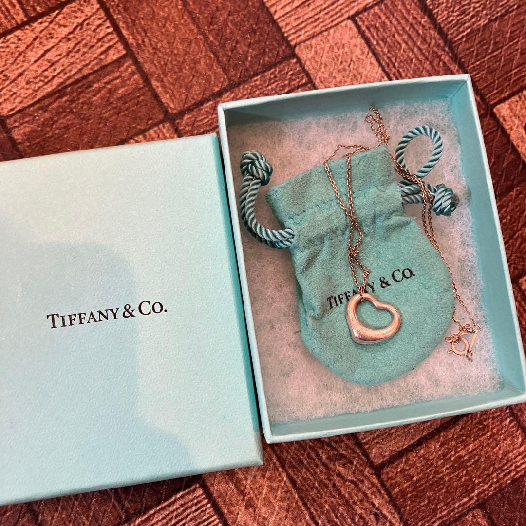 ティファニー　オープンハート　シルバー　ネックレス　正規品