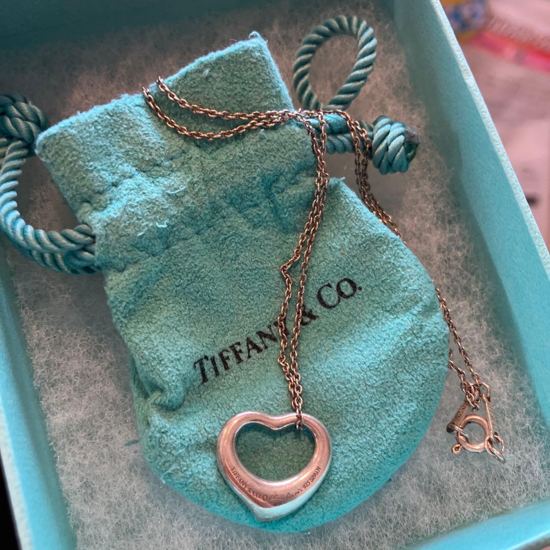 ティファニー　オープンハート　シルバー　ネックレス　正規品