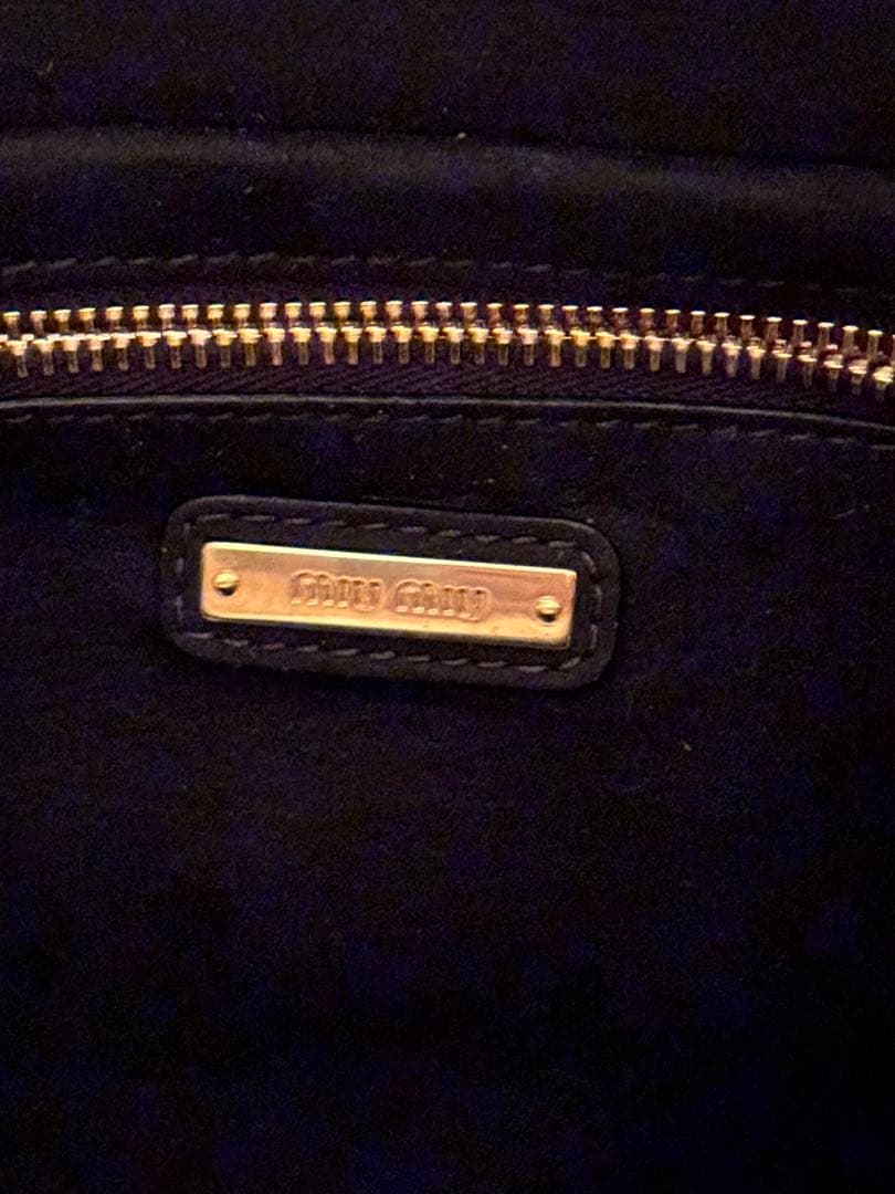 miumiu マドラス レザー 2WAY ハンドバッグ ショルダーバッグ