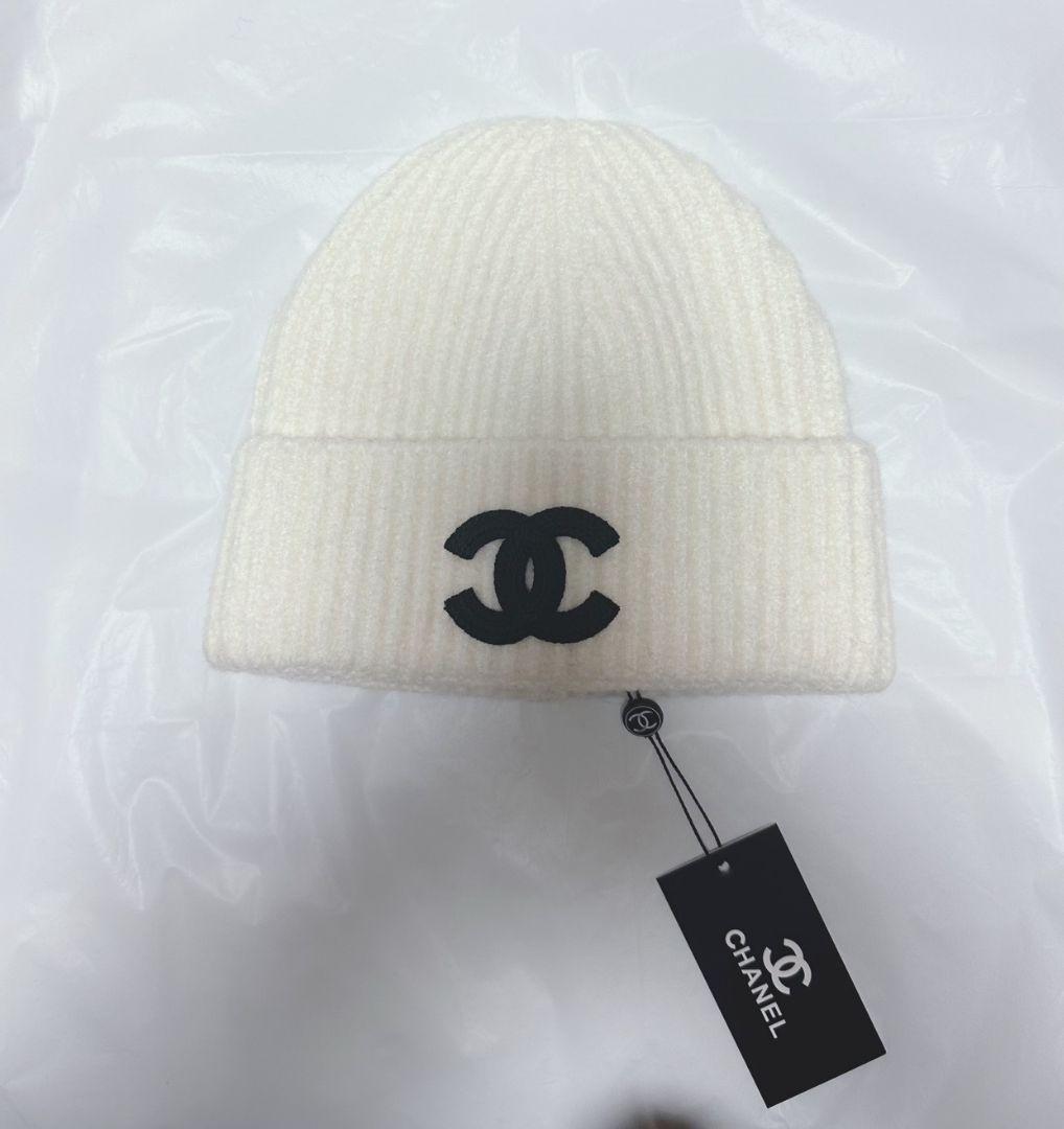 CHANEL ニットキャップ ホワイト 新品
