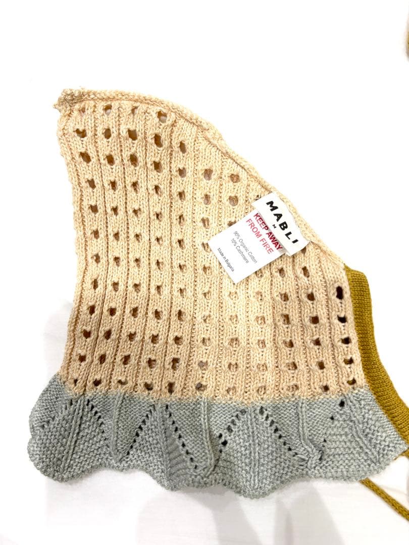 MABLI ニットロンパース 2Y ボンネットM セット