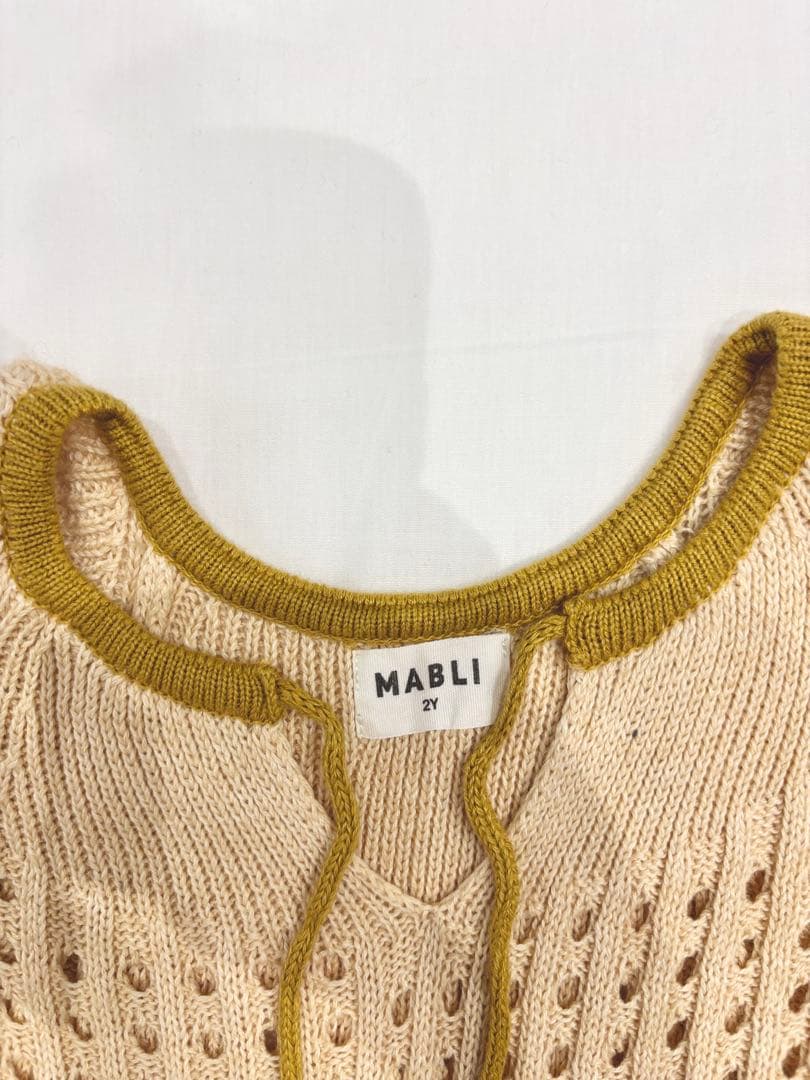 MABLI ニットロンパース 2Y ボンネットM セット