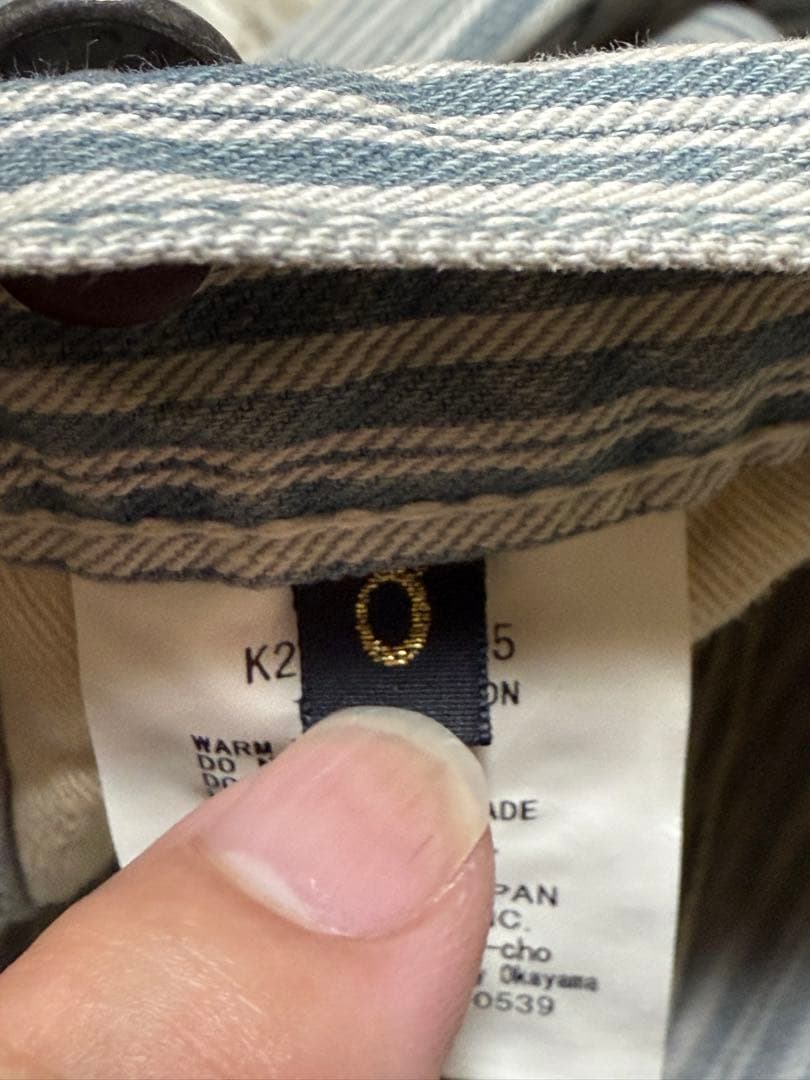 KAPITAL キャピタル 0 XS ランバーパンツ ヒッコリー