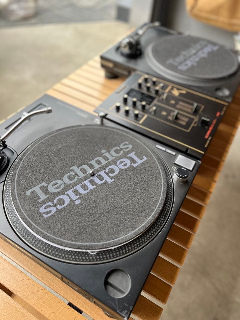 Technics ターンテーブル 2台とDJミキサーセット　テクニクス