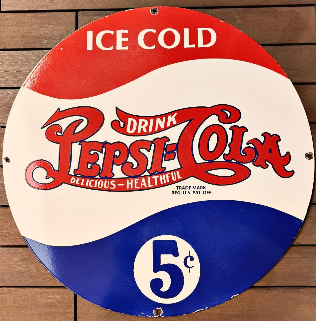 ペプシPEPSI 看板 PEPSI ICE COLD 76cm 世田谷ベース