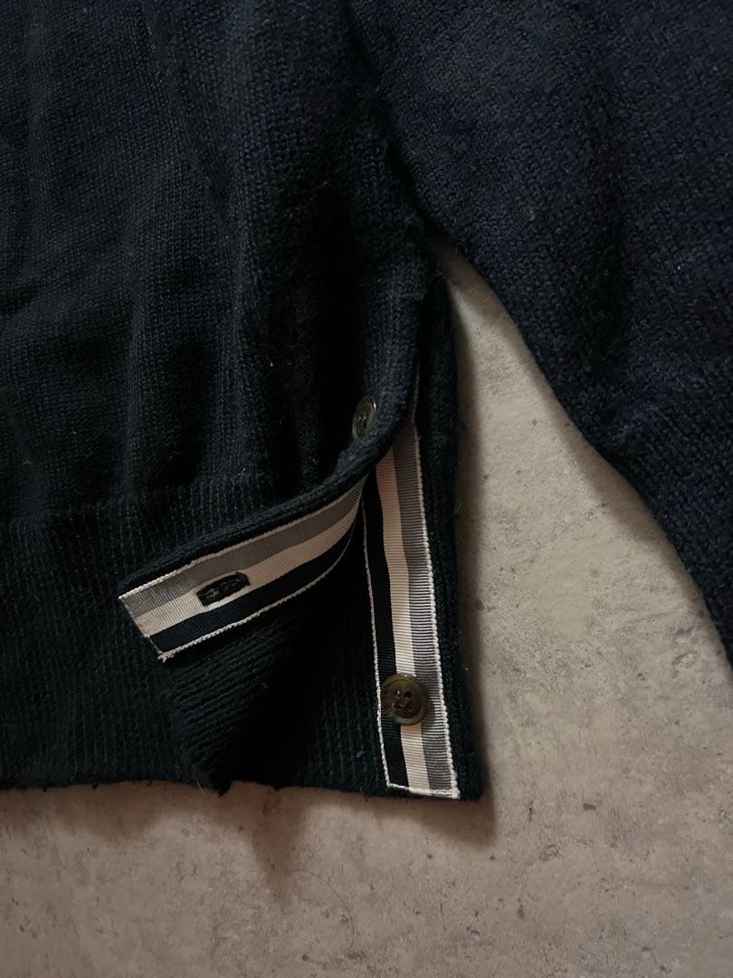 thom grey 冬　ウール　ニット　セーター　チルデン