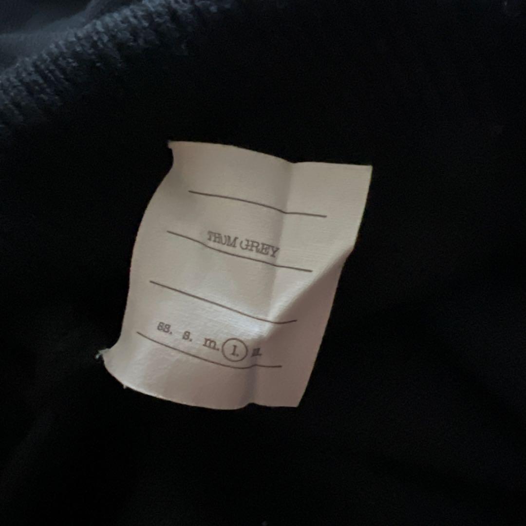 thom grey 冬　ウール　ニット　セーター　チルデン