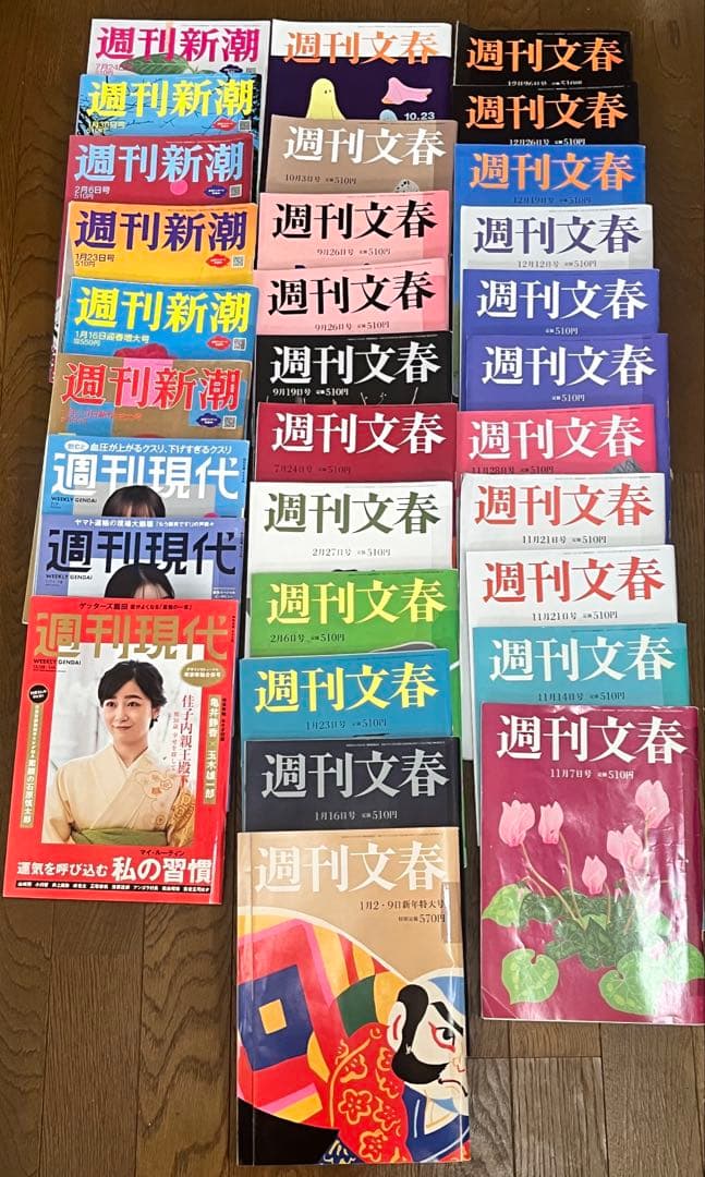 ２０２５週刊誌２７冊