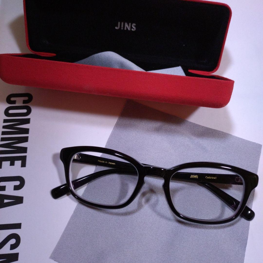 JINS 鯖江　黒縁　眼鏡