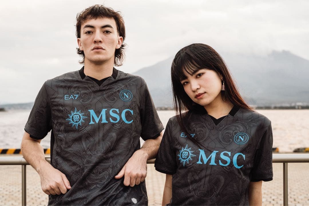 新品タグ付き 正規品 24/25 ナポリ EA7 3rd ユニフォームLサイズ