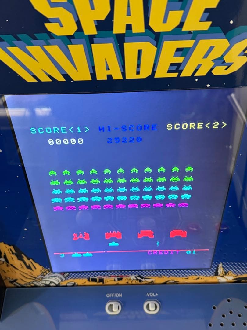 希少品ARCADE1UP スペースインベーダー 40周年記念モデルTAITO