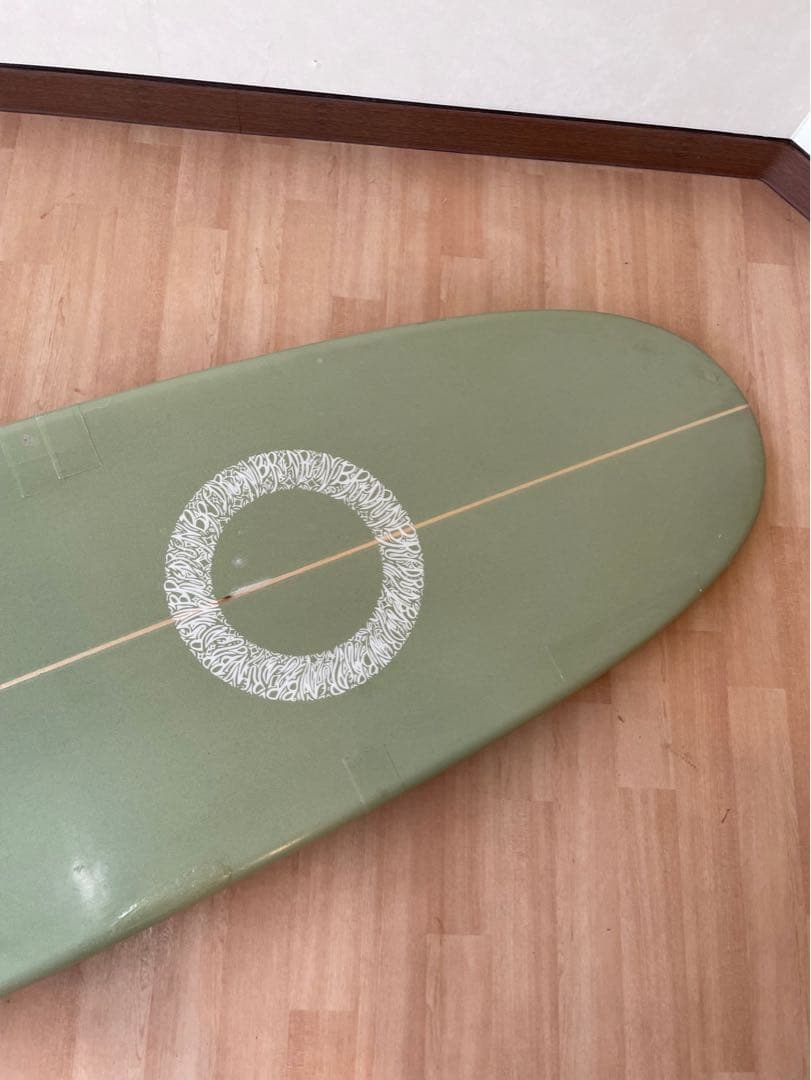 ロングボード サーフボード 緑 約270cm / 8.9