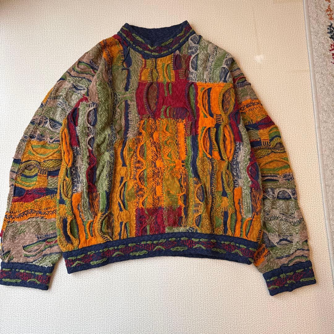 COOGI クージー 3Dニット 総柄 セーター ヴィンテージ