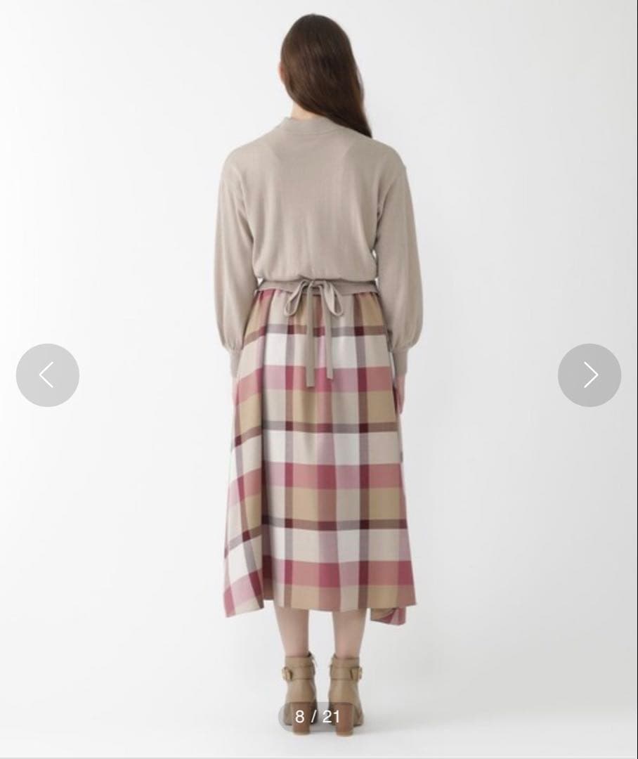 ブルーレーベルクレストブリッジ ニットドッキングワンピース 36