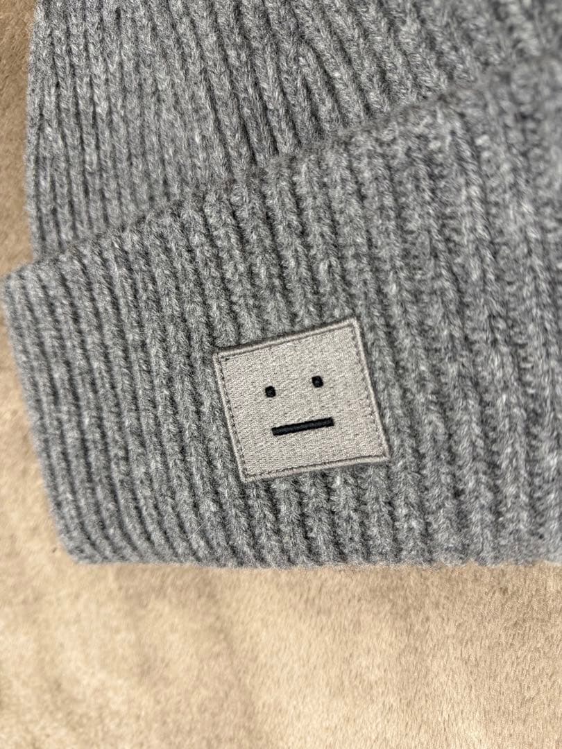 Acne Studios ビーニー ニット帽 グレー 正規品 クリーニング済