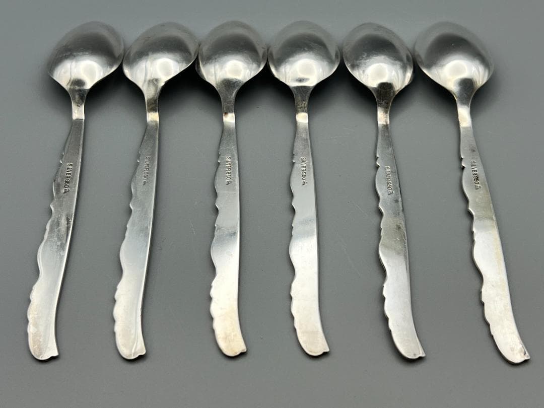 SILVER950　刻印　スプーン　6点セット　重量約77g　銀食器 銀細工