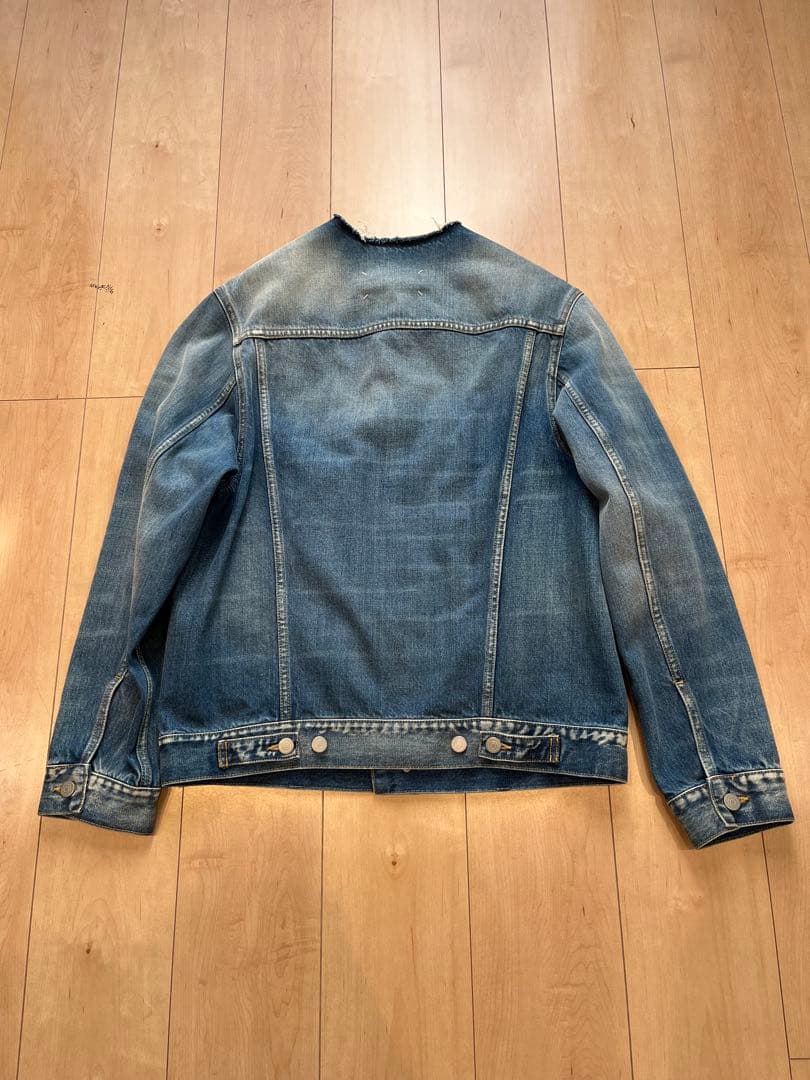 Madison Margiela/メゾンマルジェラ ノーカラーデニムジャケット