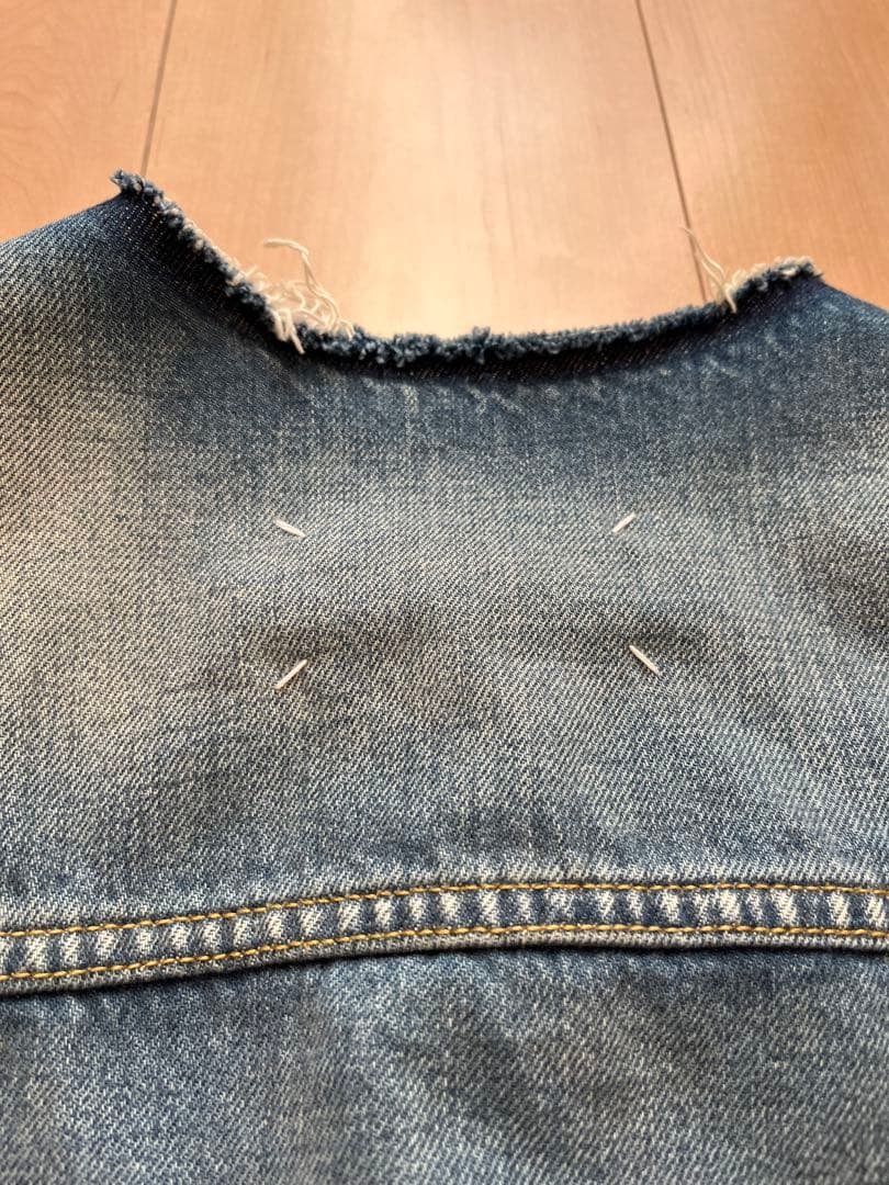 Madison Margiela/メゾンマルジェラ ノーカラーデニムジャケット