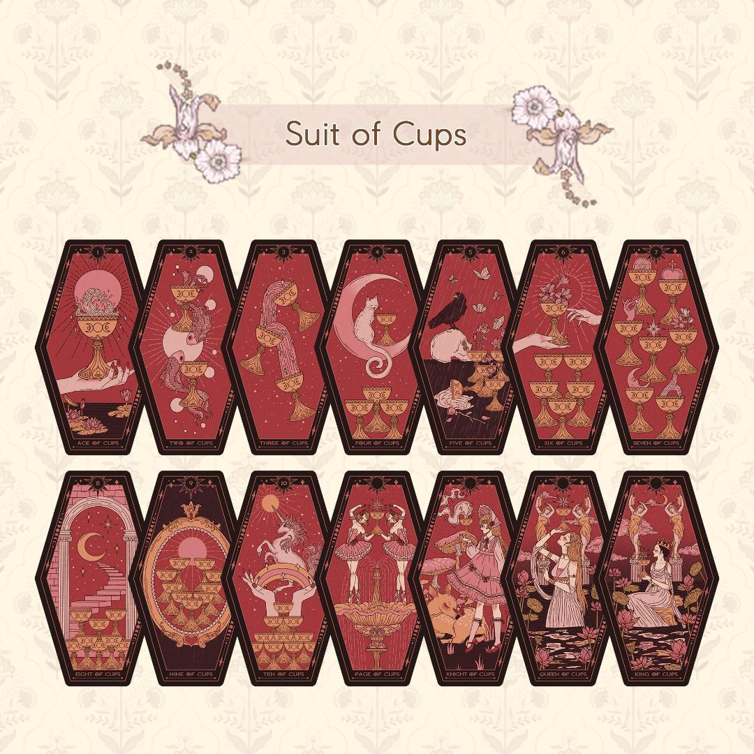 【正規品タロットカード】レア形状✨棺のような六角形✨夢想のビンテージタロット