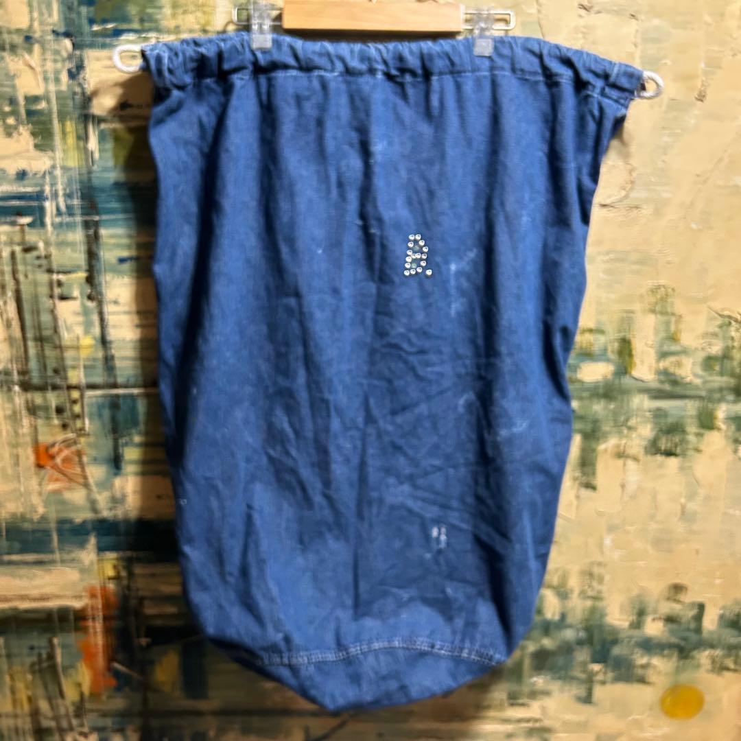 USミリタリー第二次大戦WWII 40’s デニムランドリーバッグ