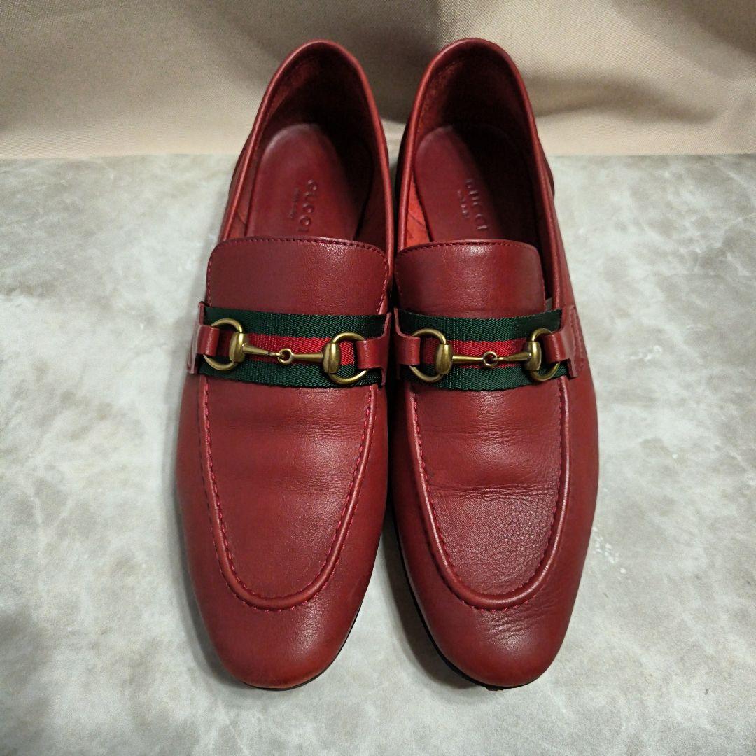 Nap様　GUCCI グッチ ホースビットローファー37 1/2 (24~)