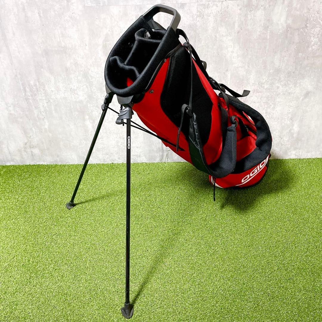 美品 OIGO オジオ スタンド型 キャディバッグ ゴルフバッグ 軽量モデル