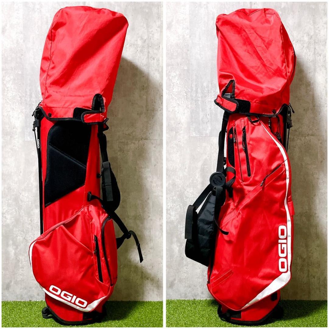 美品 OIGO オジオ スタンド型 キャディバッグ ゴルフバッグ 軽量モデル