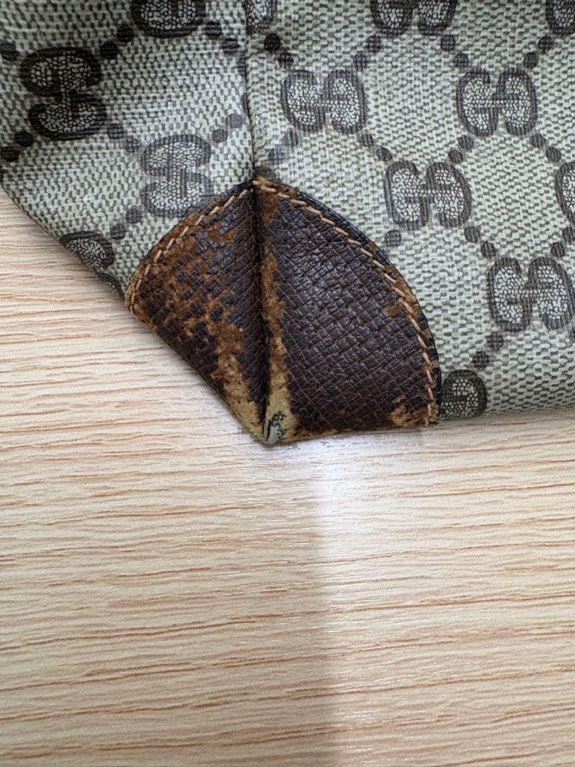 GUCCI グッチ ボストンバッグ GG柄 シェリーライン オールドグッチ