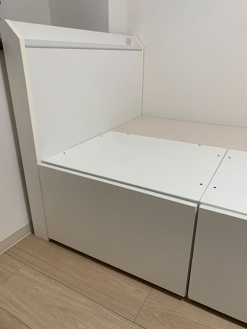 スープカレー様お引き取り専用‼️ ニトリ　シングルベッド　フレーム　大容量収納